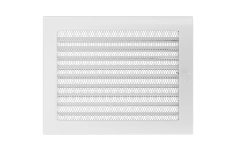 Решетка вентиляционная Белая 22x30 с жалюзи Kratki