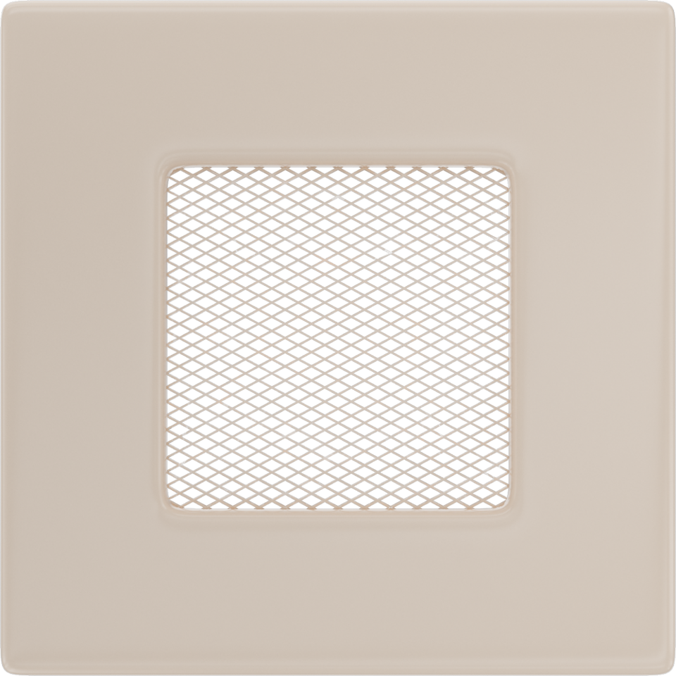 Решетка вентиляционная Кремовая 11x11 Kratki - 0min