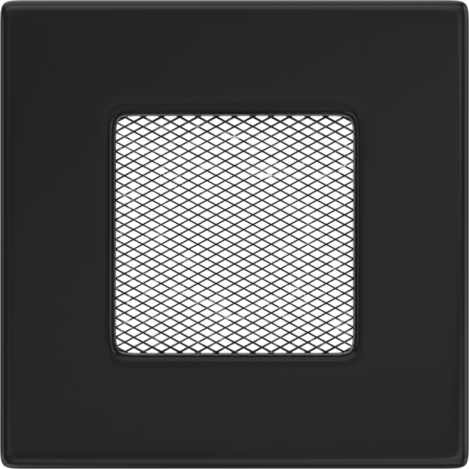 Решетка вентиляционная Чёрная 11x11 - 0min