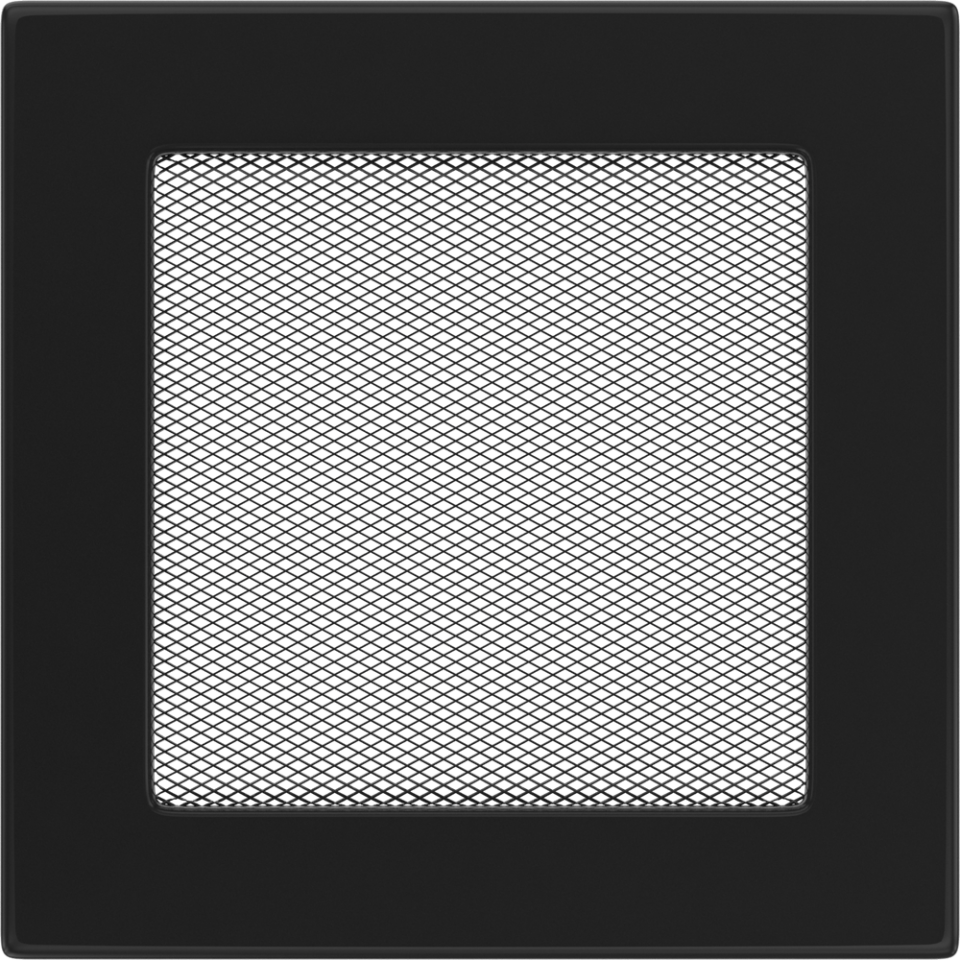Решетка вентиляционная Чёрная 17x17 - 0min