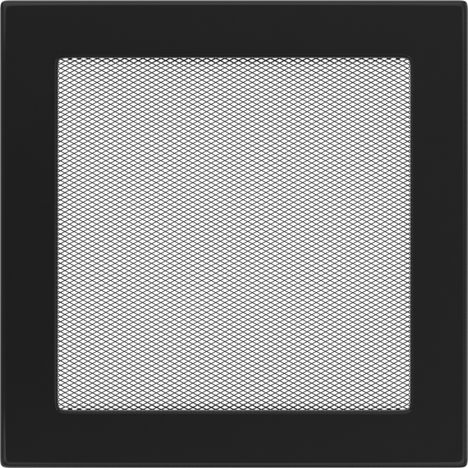 Решетка вентиляционная Чёрная 22x22 - 0min