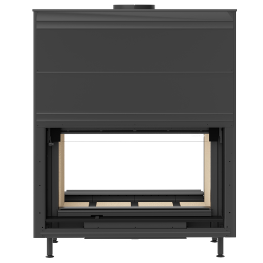 Каминная топка KFDesign LINEA DF H 1180 4.0 - 1min