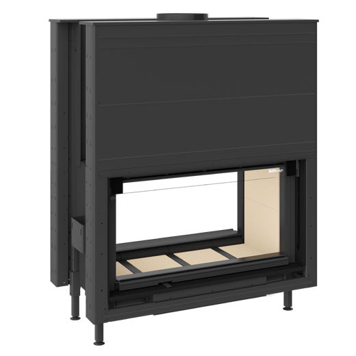 Каминная топка KFDesign LINEA DF H 1180 4.0 - 0min