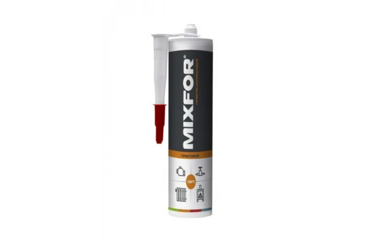 Герметик силиконовый MIXFOR 250&deg;C, красный