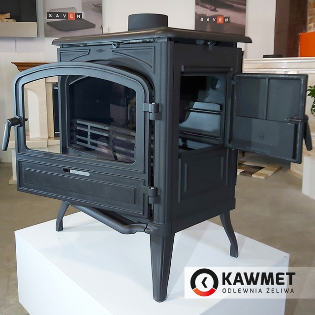 Чугунная печь KAWMET Premium S13 (10 кВт) - 4min