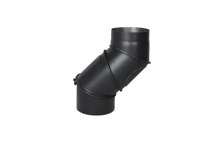 Дымоходное колено (отвод) KAISER PIPES (2мм) четырёх-сегментное, поворотное, универсальное
