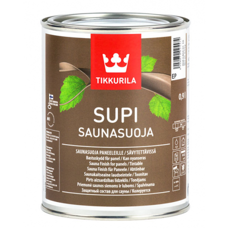 Защитный состав для стен Supi Saunasuoja 0,9 л. - 0min