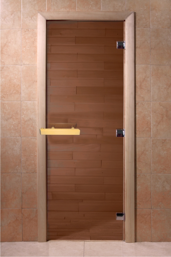 Стеклянная дверь для бани Doorwood Бронза 6 мм 700x1900 - 0min
