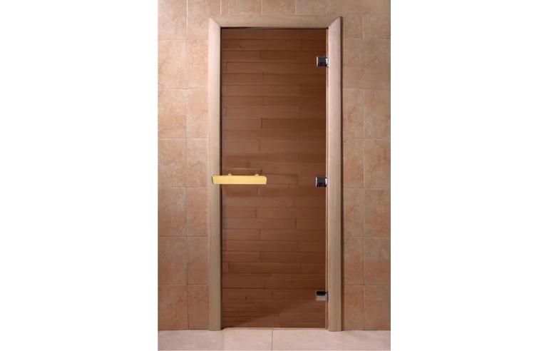 Стеклянная дверь для бани Doorwood Бронза 6 мм 700x1900