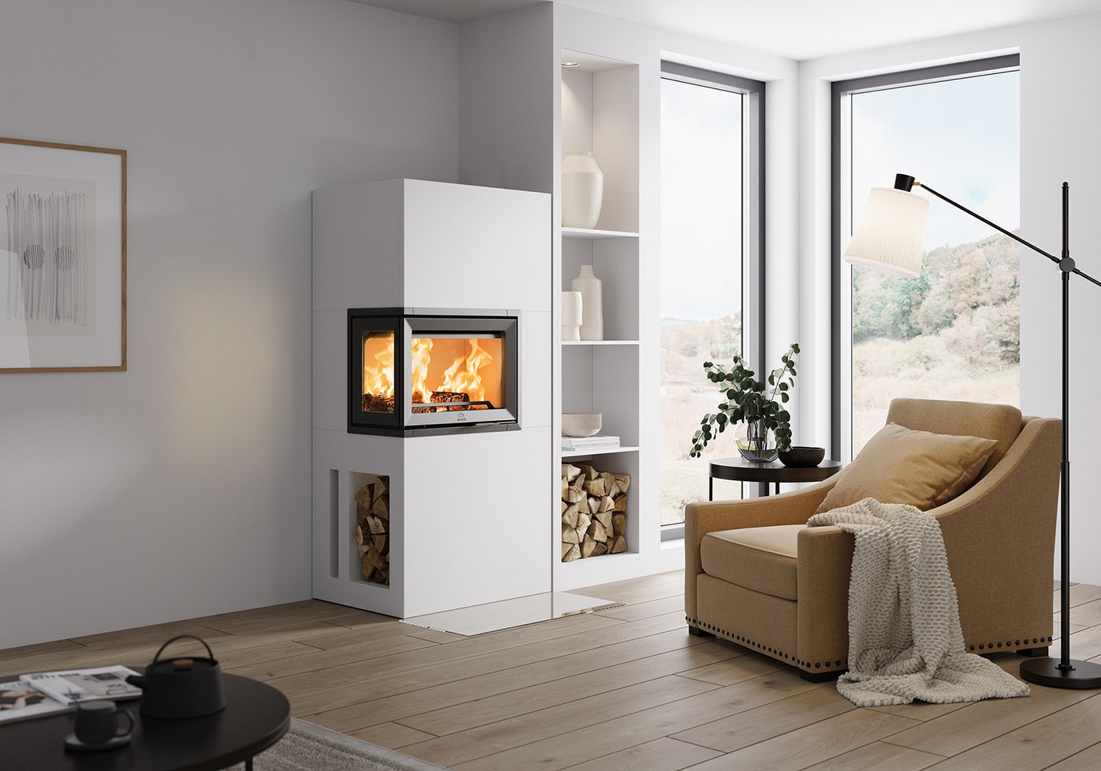 Печь - камин JOTUL FS 520 FL - 1min