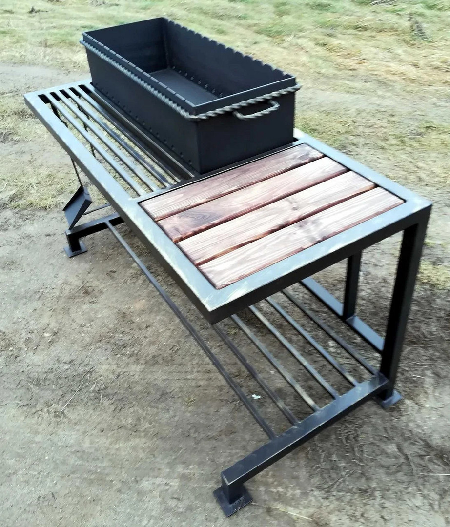 Мангал ЛОФТ-КЛАССИК-80, сталь 5 мм - 2min