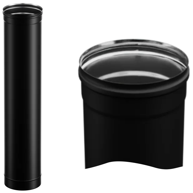 Ferrum Blackside дымоход 1,0 м (430/0,8мм/эмаль) Ф115 - 0min