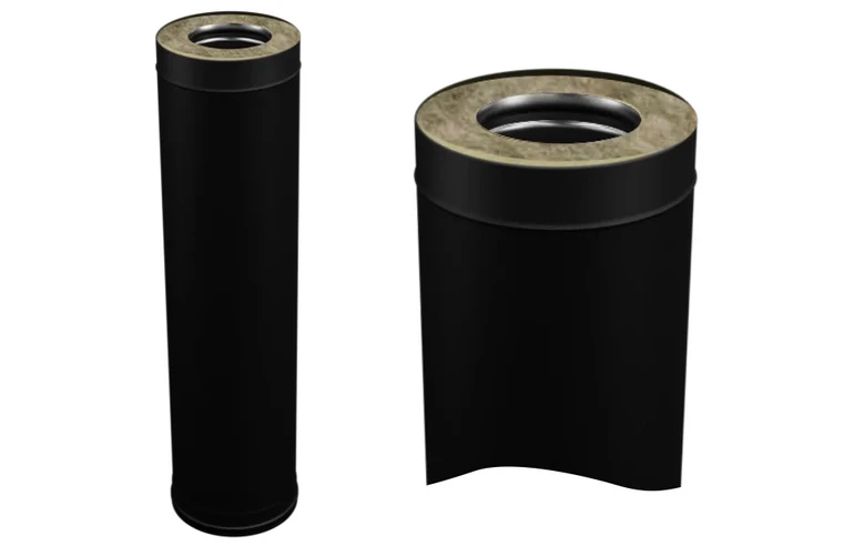 Ferrum Blackside сэндвич 0,5 м (430/0,8мм + нерж/эмаль) Ф115х200