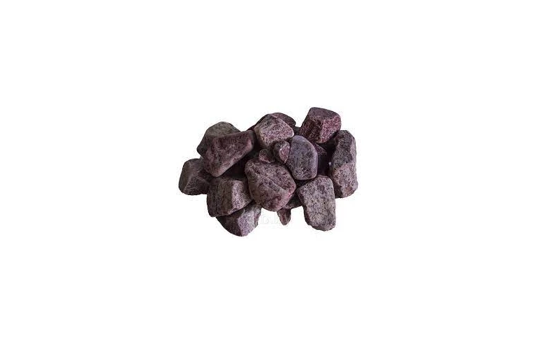 Камни для бани Малиновый кварцит мини обвалованный, 20 кг