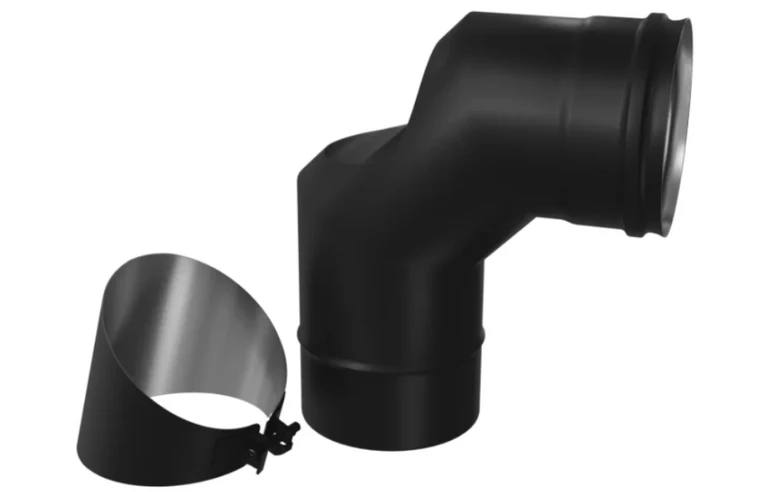 Ferrum Blackside колено-ревизия угол 90&deg; (430/0,8мм/эмаль) Ф150