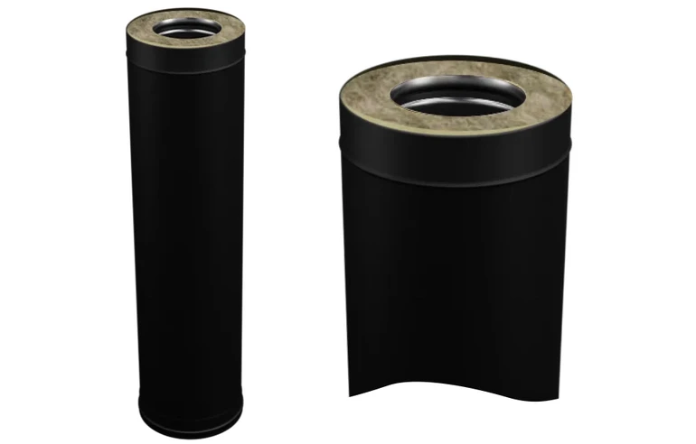 Ferrum Blackside сэндвич 1,0 м (430/0,8мм + нерж/эмаль) Ф150х210