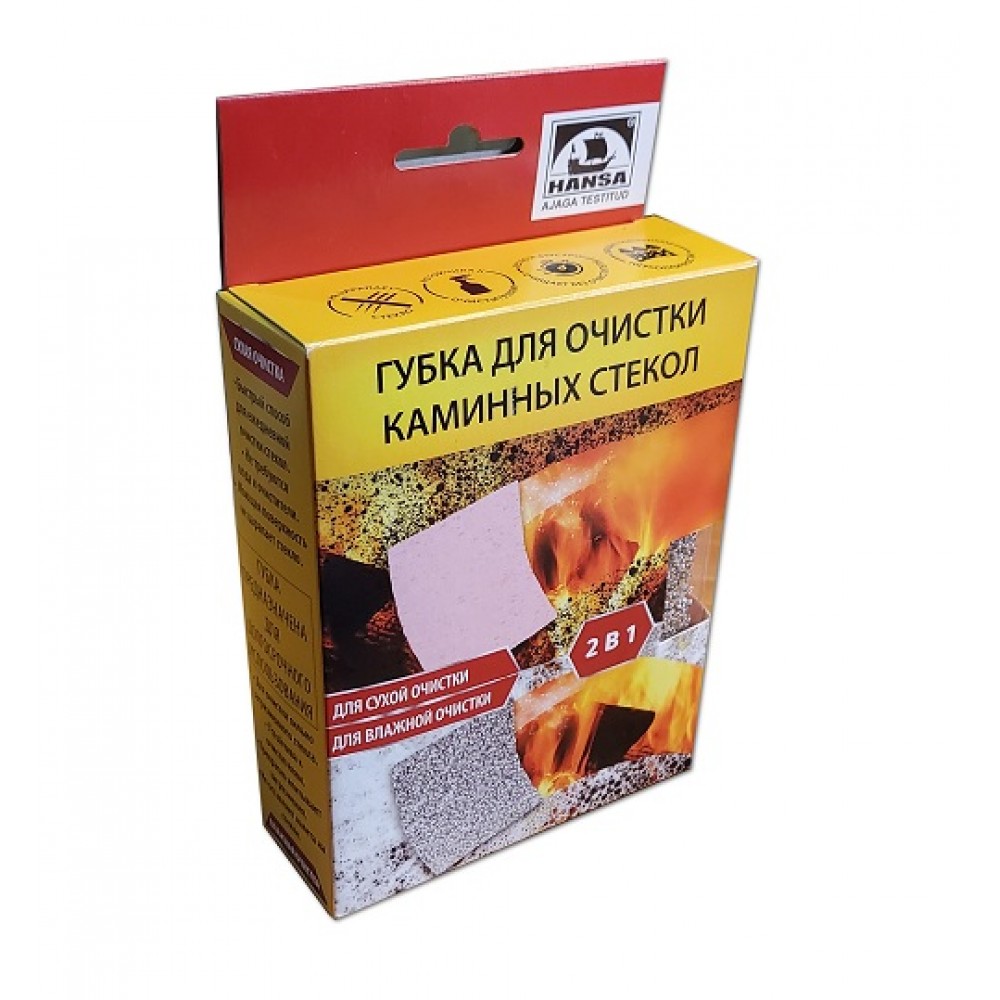 Губка для очистки каминных стекол Hansa - 0min