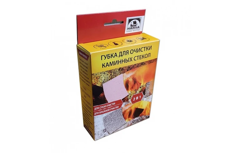 Губка для очистки каминных стекол Hansa
