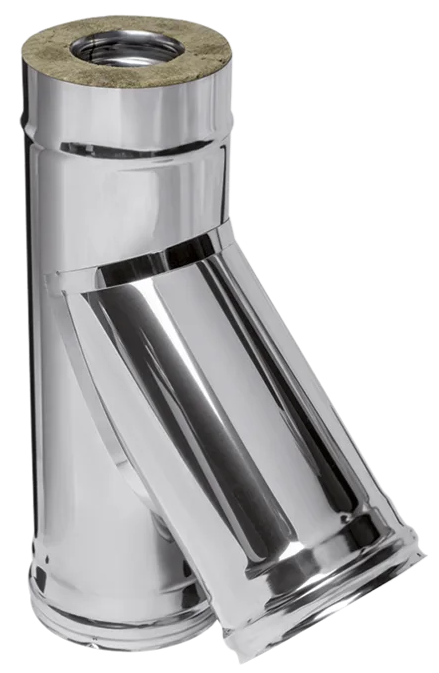 Ferrum HF сэндвич-тройник 135° (430/0,8мм + нерж.) Ф250х350 - 0min