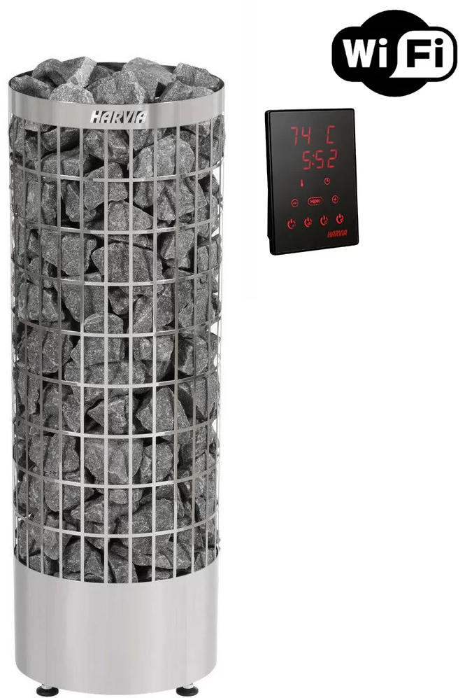 Печь для бани Harvia Cilindro PC70XW WiFi steel - 0min