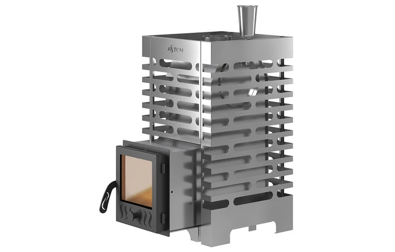Печь для бани ASTON 16 INOX стекло