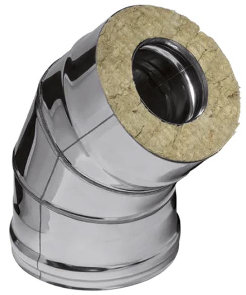 Ferrum Austenite HF сэндвич-колено 135° (304/0,8мм + нерж.) Ф150х210 - 0min